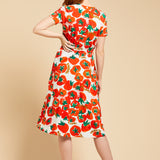 DUNES DRESS - TOMATO