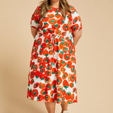 DUNES DRESS - TOMATO
