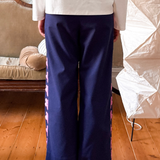 COLUMN PANT - BLUEBERRY FLOWER
