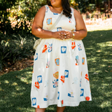 POPPY DRESS - FLORAL PATCHES