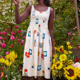 POPPY DRESS - FLORAL PATCHES