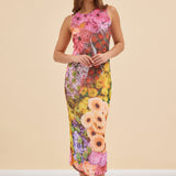 LILY MESH DRESS - FLOWER SHOP