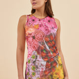LILY MESH DRESS - FLOWER SHOP