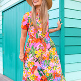 DUNES DRESS - TERRA FLORA PINK