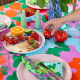 LINEN TABLECLOTH - ROSEBUD