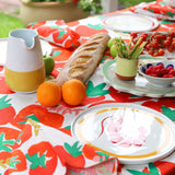 LINEN TABLECLOTH - TOMATO