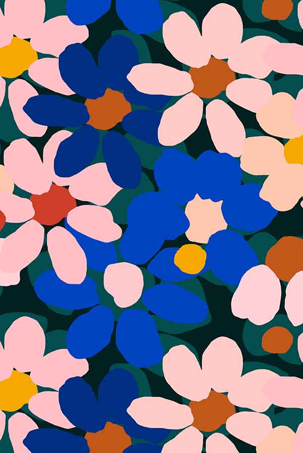 Variety Hour Flower Print, Designed by Cassie Byrnes