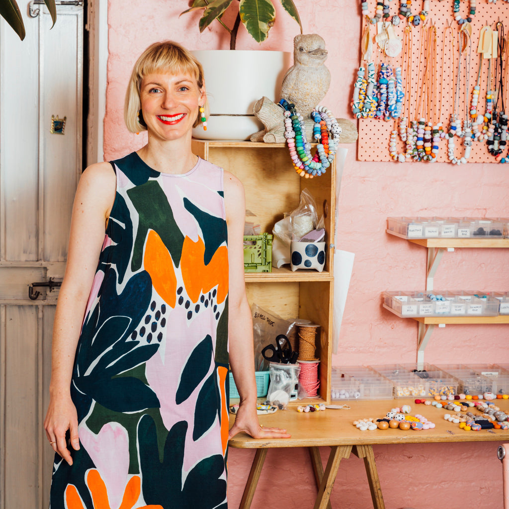 cassie byrnes, variety hour, souvenir, printed clothing, ethically made, australian label, made in melbourne