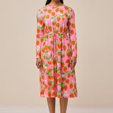 DUNES DRESS - STRAWBERRY PINK