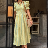 TOKEN DRESS - SUNROOM STRIPE