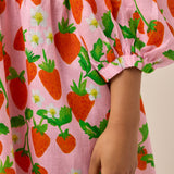 SUKI DRESS - STRAWBERRY PINK