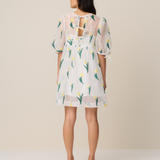 ROSSO REVERSIBLE DRESS - TULIP JACQUARD
