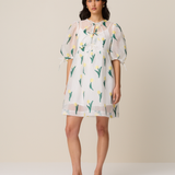 ROSSO REVERSIBLE DRESS - TULIP JACQUARD