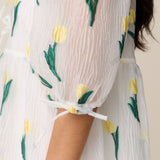 ROSSO REVERSIBLE DRESS - TULIP JACQUARD