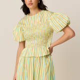 FABLE BLOUSE - SUNROOM STRIPE