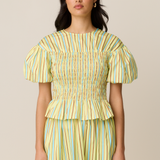 FABLE BLOUSE - SUNROOM STRIPE