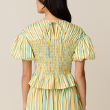 FABLE BLOUSE - SUNROOM STRIPE