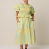 GIA SKIRT - SUNROOM STRIPE