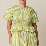 FABLE BLOUSE - SUNROOM STRIPE