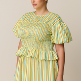 FABLE BLOUSE - SUNROOM STRIPE