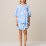 VALLETTA SHIRT - WALLPAPER CORNFLOWER