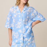 VALLETTA SHIRT - WALLPAPER CORNFLOWER