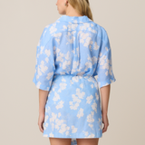 KNOT MINI SKIRT - WALLPAPER CORNFLOWER