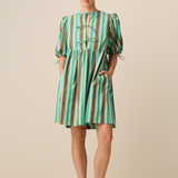 Rosso Reversible Dress - Airbrush Stripe