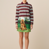 Margo Mini Skirt - Needlepoint Spaniel (Presale)