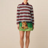 Margo Mini Skirt - Needlepoint Spaniel (Presale)