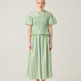 Gia Skirt - Garden Stripe