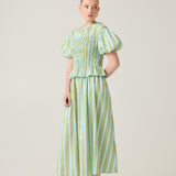 Gia Skirt - Garden Stripe