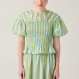 Fable Blouse - Garden Stripe