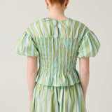 Fable Blouse - Garden Stripe