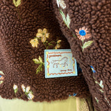 EMBROIDERED FLEECE JACKET - BLOSSOM ESPRESSO