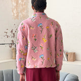 EMBROIDERED FLEECE JACKET - BLOSSOM EMBROIDERY