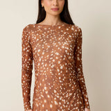 Clover Mesh Dress - Bambi