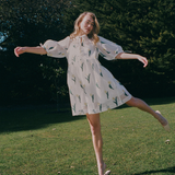 ROSSO REVERSIBLE DRESS - TULIP JACQUARD