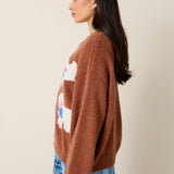 Intarsia Knit Cardigan - Lamby Baby