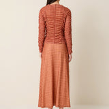 Clover Mesh Skirt - Maple Gingham