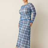 Clover Mesh Skirt - Pony Plaid