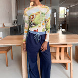 COLUMN PANT - INDIGO