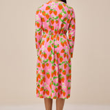 DUNES DRESS - STRAWBERRY PINK