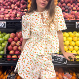 ALICE TOP - DITSY STRAWBERRY