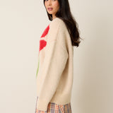 Jacquard Knit Sweater - Poppy (Presale)