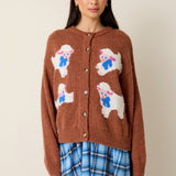 Intarsia Knit Cardigan - Lamby Baby
