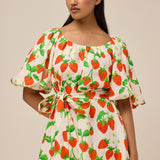 PETRINA DRESS - STRAWBERRY