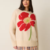 Jacquard Knit Sweater - Poppy (Presale)