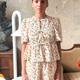 ALICE TOP - DITSY STRAWBERRY