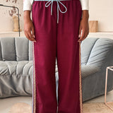 COLUMN PANT - PLUM